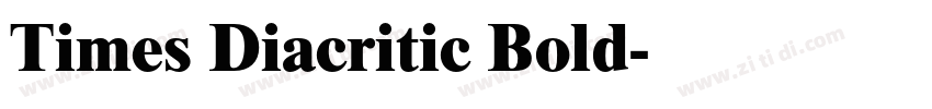 Times Diacritic Bold字体转换
